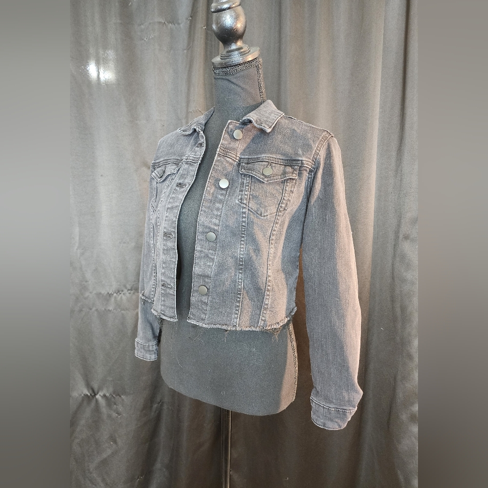 Girls Black Jean Jacket - Size 10-12